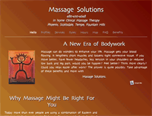 Tablet Screenshot of massage-solutions.com